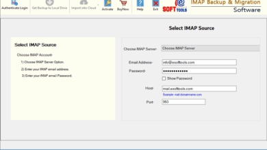 Backup email from Web.de account to Computer