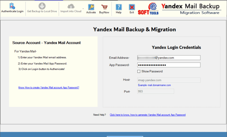 Import Yandex Mail Emails to Thunderbird Profile